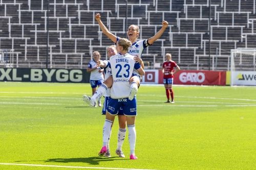 FotograFia-sport-fotboll-damer-tjejer-ifknorrkoping-gladje-mal-lycka